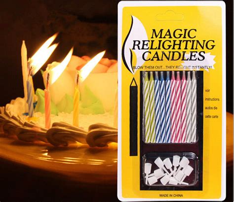 Magic relighging candles